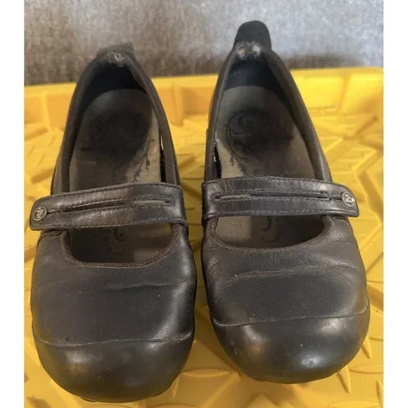 Merrell Mary Jane Shoes Women's Size 7.5 Black Plaza Bandeau Performance Leather - Picture 1 of 7